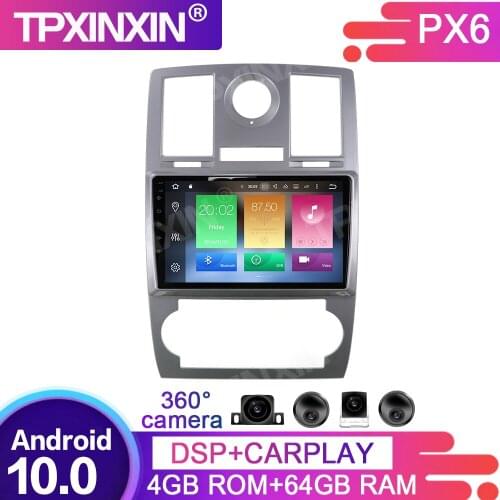 360 Cameras Screen Android 10 64G For Chrysler 300C Jeep Dodge 2004 + Car Multimedia Player GPS Navi Headunit Radio Audio Stereo