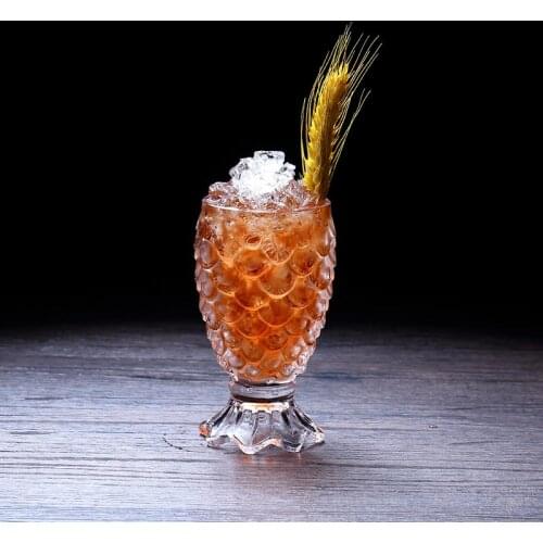 3D Mermaid Fish Tail Cocktail Glass For Bar Scales Decorative Pattern Special Drinks Beer Glasses Smoothies Dessert Cup TIKI Mug