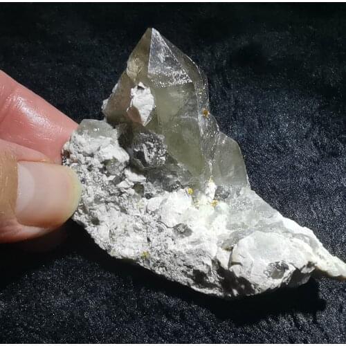 53gNatural rare Crystal Tower and garnet symbiotic mineral specimen healing energy stone decoration QUARTZ GEM