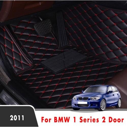 Car Floor Mats For BMW 1 Series 2 Door 2011 Car Carpets Artificial Leather Custom Styling Auto Interior Accessories Foot Pads