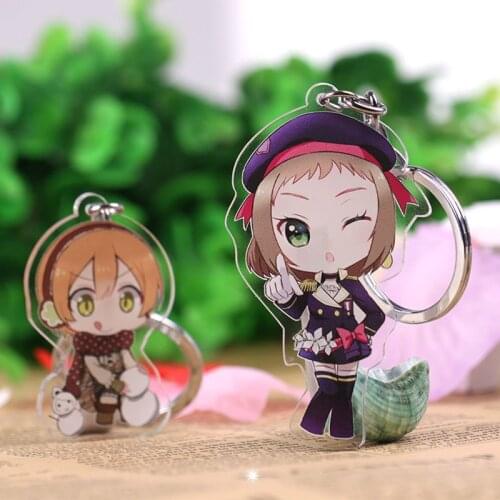 Cartoon Person Custom Pet Photo Keychains Customized Acrylic Keyrings Personalized for Women Men Fashion Jewelry Memorial Gift