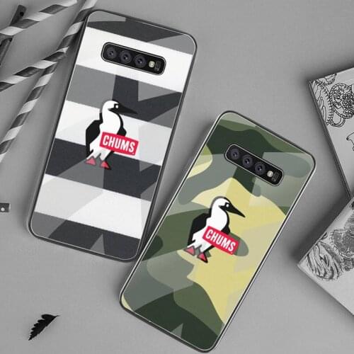 Chums Phone Case Tempered Glass For Samsung S20 Plus S7 S8 S9 S10 Plus Note 8 9 10 Plus
