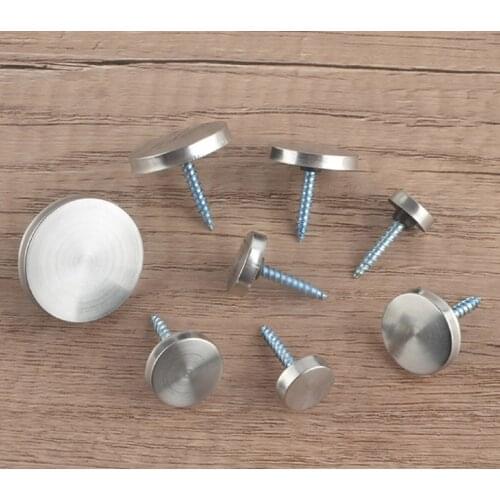 Decorative nail stainless steel mirror nail decorative cover glass advertising nail acrylic plate mirror screw cap
