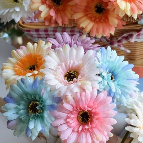 Nordic Style Decoration Gerbera Artificial Flower Artificial Plant Wedding Holiday Garden Home Luxury Hotel Romantic Decoration