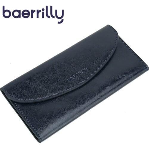 New Women Wallets Genuine Leather Rfid Blocking Wallet Ladies Wallet With Cell Phone Pocket Coin Purse Girl Female Clutch Bags