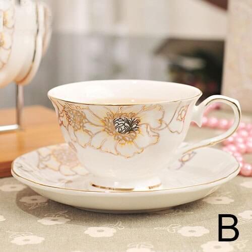 Gold Afternoon Tea Cup Saucer Set Coffee Cup Tea pot Set Tea Tray Bridesmaid Gift
