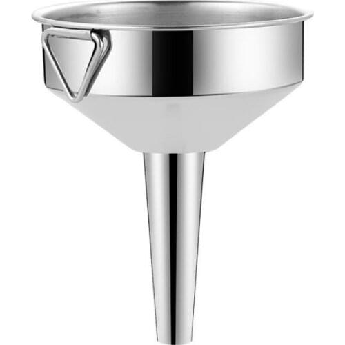 Stainless Steel Funnel Kitchen Oil Liquid Funnel Metal Funnel Filter Wide Mouth Funnel for Canning Kitchen Tools Dedicated E1183
