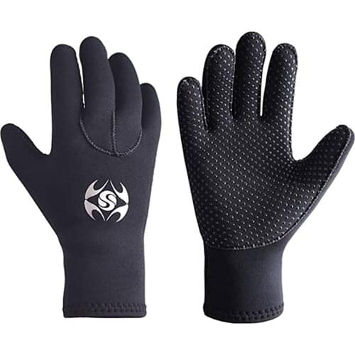 Non-slip Wear-resistant Diving Gloves Warm Cold-proof Diving Suit Gloves Full Finger Durable Breathable Fishing Gloves #G4