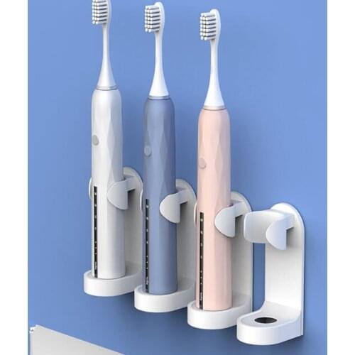 2Pcs/lot New Seamless Stand Rack Electric Toothbrush Organizer Toothbrush Wall-Mounted Holder Space Saving Bathroom Accessoriess