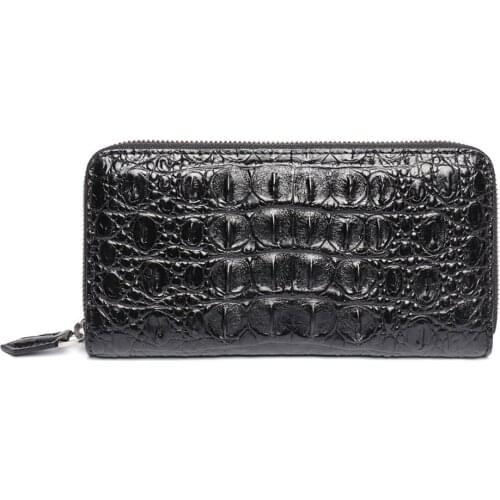 2018 New Arrival Geniune Crocodile Wallets and Purses Unisex Wallet Package Handbag Clutch Bag Large Capacity Best Gift