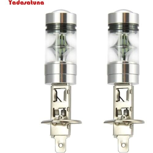 Par Lampadas Super Brancas /Gelo Azul H1 H3 Efeito white Automotiva Carro Alta Baixa 12v 24v Farol Milha(Cree Chips)