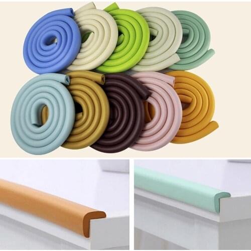 2m Children Kids Baby Bumper Strip Protect Edge Corner Guard Crash Bar U Shape Cover Bumper Strip Cuttable Baby Safety Products