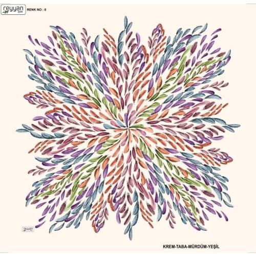 REYYAN SILK OYALIK WRITING (NEW QUALITY)-16308 - RENK-08