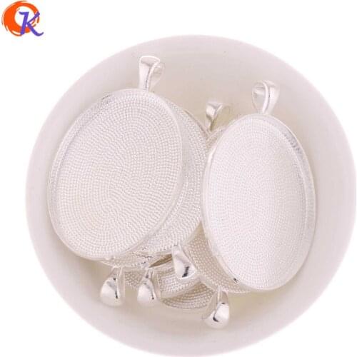 Cordial Design 30Pcs/Lot 29*40mm High Quality Rhodium Alloy Pendant Chunky Necklace Pendant Image Holder Jewelry Findings Trays