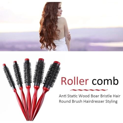 Hair Brush Scalp Spiral Professional Plastic Round Brush Curly Hair Comb Hairstyle Massager For Salon Hairdressing Styling