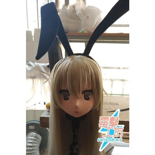 X-KM199)Quality Handmade Female/Girl Resin Japanese Cartoon Character Animego Cosplay Kigurumi Mask Crossdresser