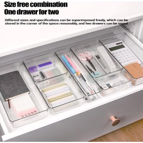 Drawer Organizer Trays Multifunctional Storage Box Durable Container For Kitchen Bedroom Bathroom TS2