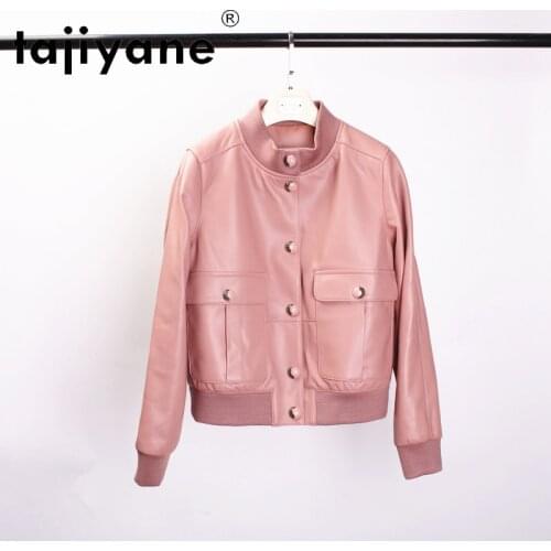 Tajiyane 2021 Genuine Leather Clothes for Women Real Sheepskin Jackets Woman 100% Sheepskin Coats 5XL 6XL Mujer Chaqueta TN2091