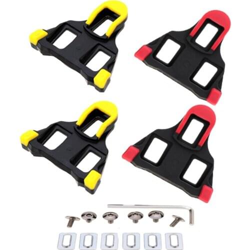 1Pair Universal Bicycle Pedal Cleat Mountain Road Bike 6 Degree Float SPD-SL Self-Locking Cycling Pedals Bike Parts Accessories