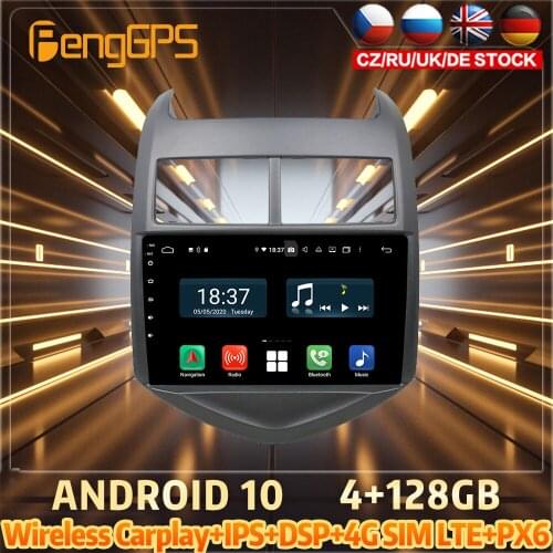128G Android10 PX6 DSP For Chevrolet AVEO 2011 - 2015 Car DVD GPS Navigation Auto Radio Stereo Multifunction CarPlay HeadUnit