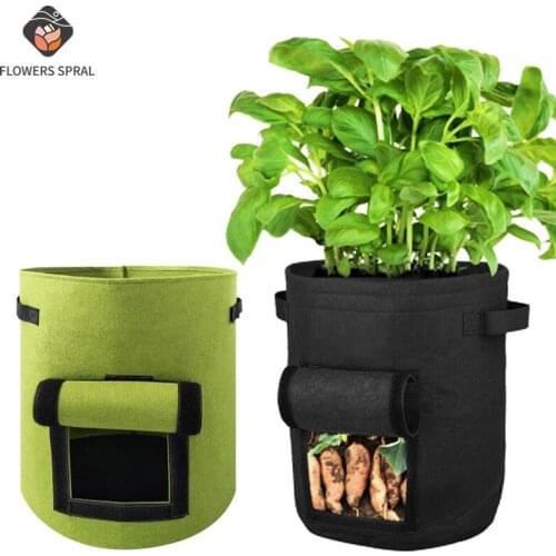 2021 Planting Plant Bag Household Garden Potato Potted Greenhouse Greenhouse Fruit Bag Moisturizing Vertical Garden Seedling Bag
