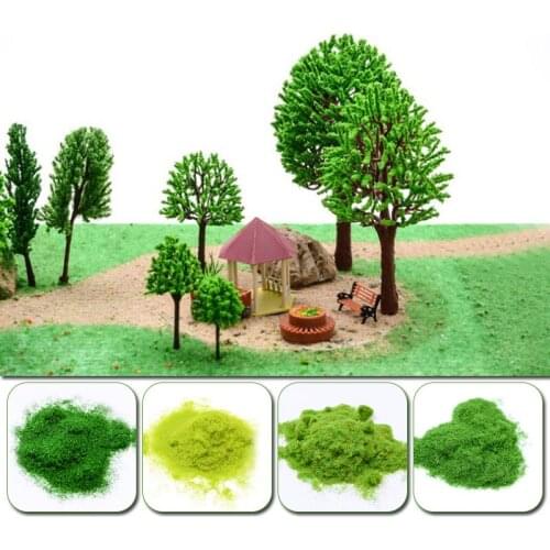 30g/pack Landscape Dragon Building Material Sand Table Diy Handmade Velvet Paper Turf Nylon Simulation Grass Powder Wholesale