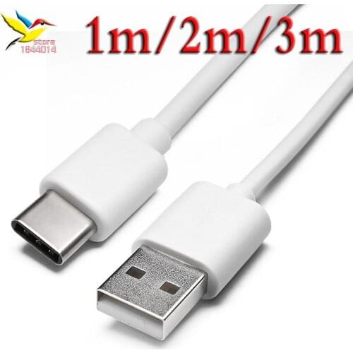 300pcs/lot 1m 2m 3m white black Type-C Type C USB Data Sync Charger Cable For Nokia N1 Macbook 12 OnePlus ZUK Nexus 5X/6P p10 20