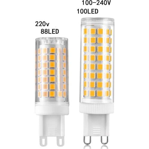 50pcs LED G9 Bulb 8W 10W 88 LEDS 100 LEDS 220V LED Corn Lamp Pendant Crystal Chandelier Ceilling Light Replace 80W Halogen Bulb