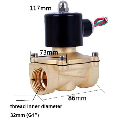 AC220V/DC24V/DC12V solenoid valve G1"pipe, copper body solenoid valve , water valve, air valve , water switch valve