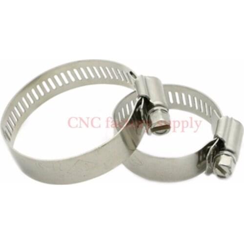 Accessory 10-16mm/13-19mm/16-25mm 304 Stainless Steel Hose Screw Worm Drive Hose Clamp Hoop Pipe Clamp Clip with handle