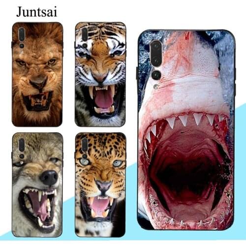 Animal Beast Bloody Mouth Roar Howl Case For Huawei Mate 10 20 30 Lite P10 P20 P30 P40 Pro P Smart 2019 Z