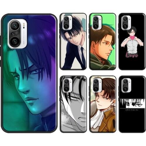Anime Attack on Titan Levi Ackerman For POCO F3 M3 X3 Pro Phone Case For Xiaomi Mi 11 A1 A2 A3 10T 9T Mi Note 10 Lite Coque