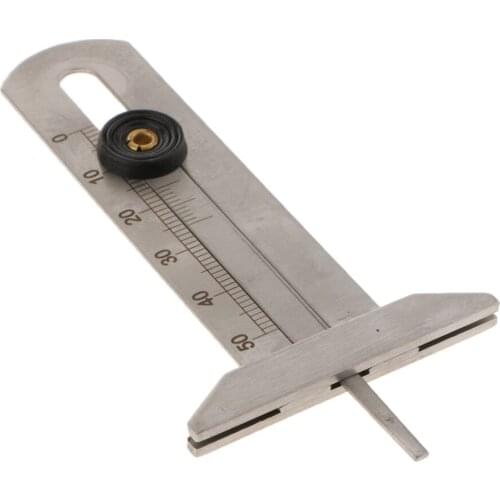 Depth Gauge Auto Vehicle Car Tyre Tire Tread Brake Pad Shoe Pad Wear 0-50mm