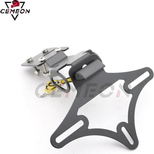 For Yamaha YZF-R6 2017 2018 2019 17 18 19 Motorcycle modified short tail license plate frame rear license plate frame