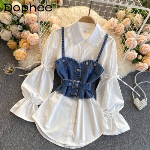 Женские джинсовые рубашки Dophee China At AliExpress