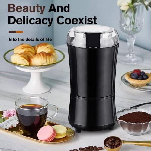 1000W Electric Coffee Grinder 304 Stainless Steel Blades Grinder Suitable for Household Bean Herbs Nuts Grains Salt Pepper Maker