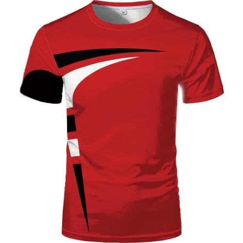 3D Digital Summer Hot Sale Fashion Short Sleeve Slim Comfortable Mens and Womens Sports T-shirt