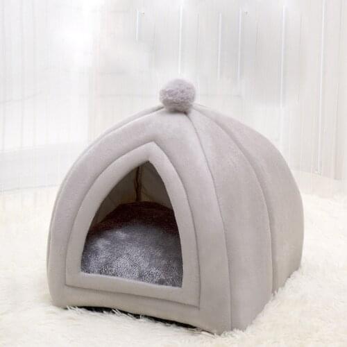 Cat Bed House Indoor Cat Dog Mat Cushion Sofa For Small Dogs Warm Pet Kennel Deep Sleeping Bag Kennel Puppy Casa Cama Gato