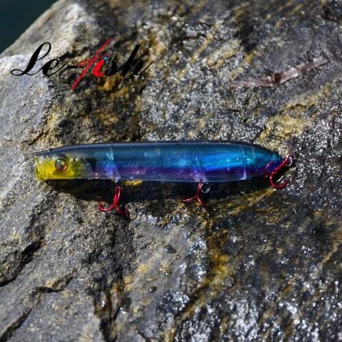 Le-Fish 7PCS 130mm 24g Topwater Popper Pesca Artificial Peche Isca Profession Floating Pencil Peche zig zag surface