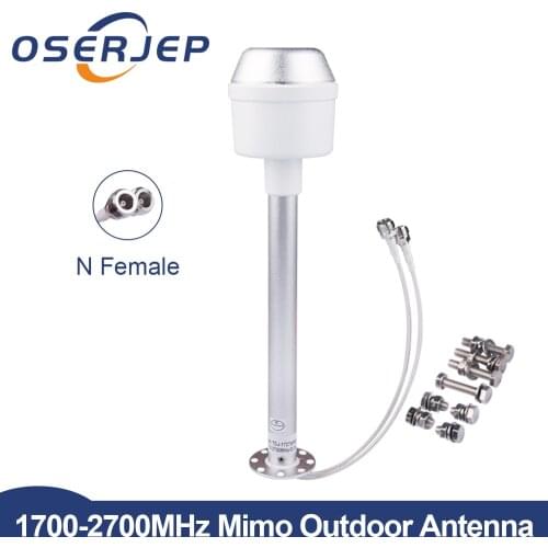 4g mimo antenna feed 1700-2700MHz 2G 3G 4G LTE Outdoor Antenna feed 2X24dBi External Antenna with N female connector