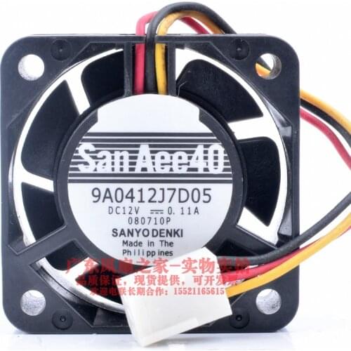 Original 4CM 4015 12V 0.11A 9A0412J7D05 double ball cooling fan
