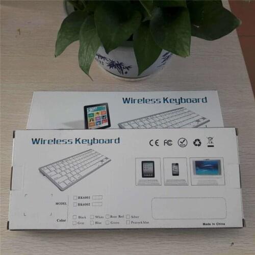 Wholesales ultra Slim Wireless Bluetooth Keyboard for Macbook ios Android windows for phone laptop tablet 2018