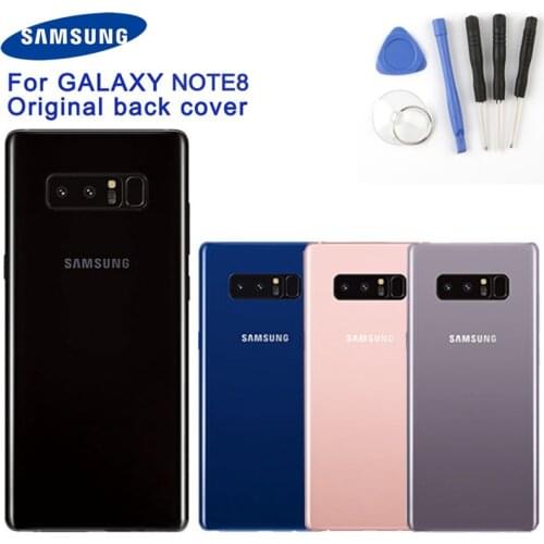 Samsung Original Back Battery Door Rear Glass Cover For Samsung Galaxy Note 8 Note8 N9500 N9508 SM-N950F Rear Housing Back Cover