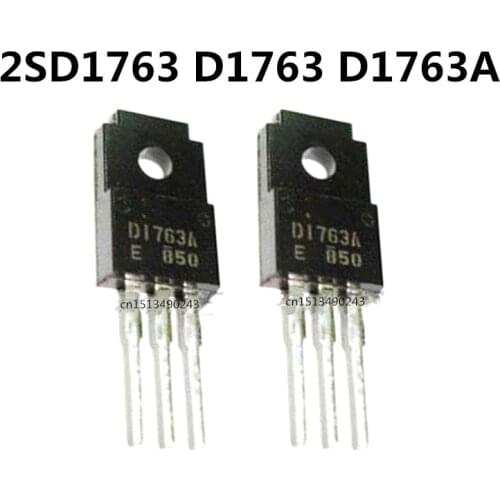 Original New 5pcs/ 2SD1763 D1763 D1763A TO-220F 120V 1.5A