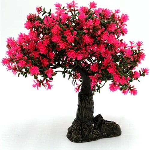 Aquarium landscaping rockery tree bonsai plant hotel home Garnishing fake aquarium plants aquarium decorations