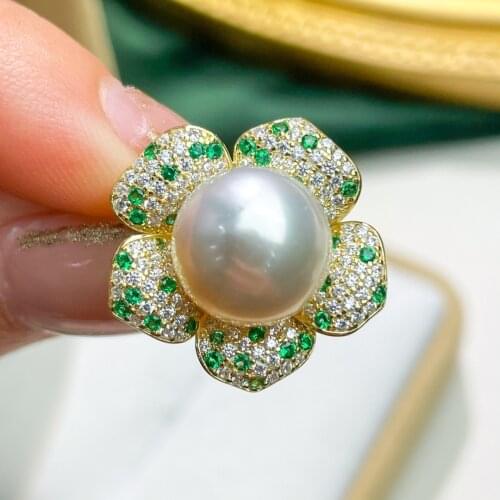 XX128 Solid 925 Sterling Silver Round 9-10mm Nature Fresh Water White Pearls Pendants Necklaces for Women Fine Presents