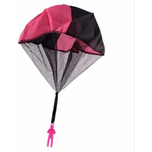 Durable Safe Parachute Kids Hand Throw Parachute Toy Free Toss It Up and Watch Landing Assorted Colors