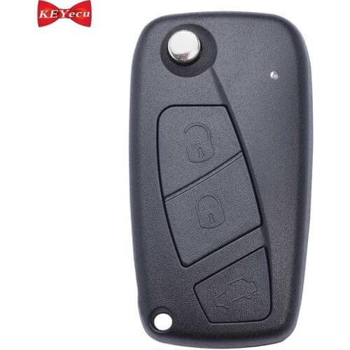 KEYECU for Fiat Punto Ducato Stilo Panda Replacement Remote Control Car Key Fob 434MHz PCF7946 Chip 3 Button