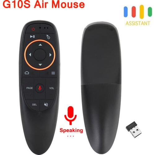 G10 Air Mouse Smart Voice G10S PRO Remote Control with USB 2.4GHz Wireless 6 Axis Gyroscope Microphone IR For PC Android tv Box