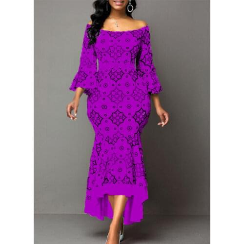 S-5XL Spring Autumn African Maxi Dresses For Women 2020 Fashion Robe Long Dress Lace Bazin Vestido Dashiki Party African Clothes